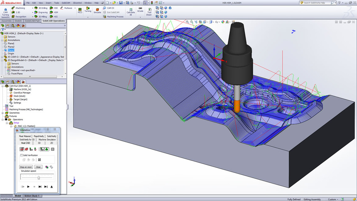 SolidCAM 3D HSR/HSM