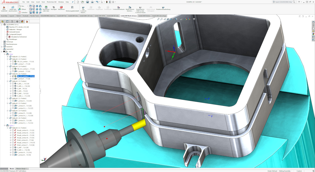 SolidCAM Multi-Sided Machining